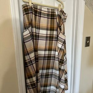 Plaid Maxi Skirt
